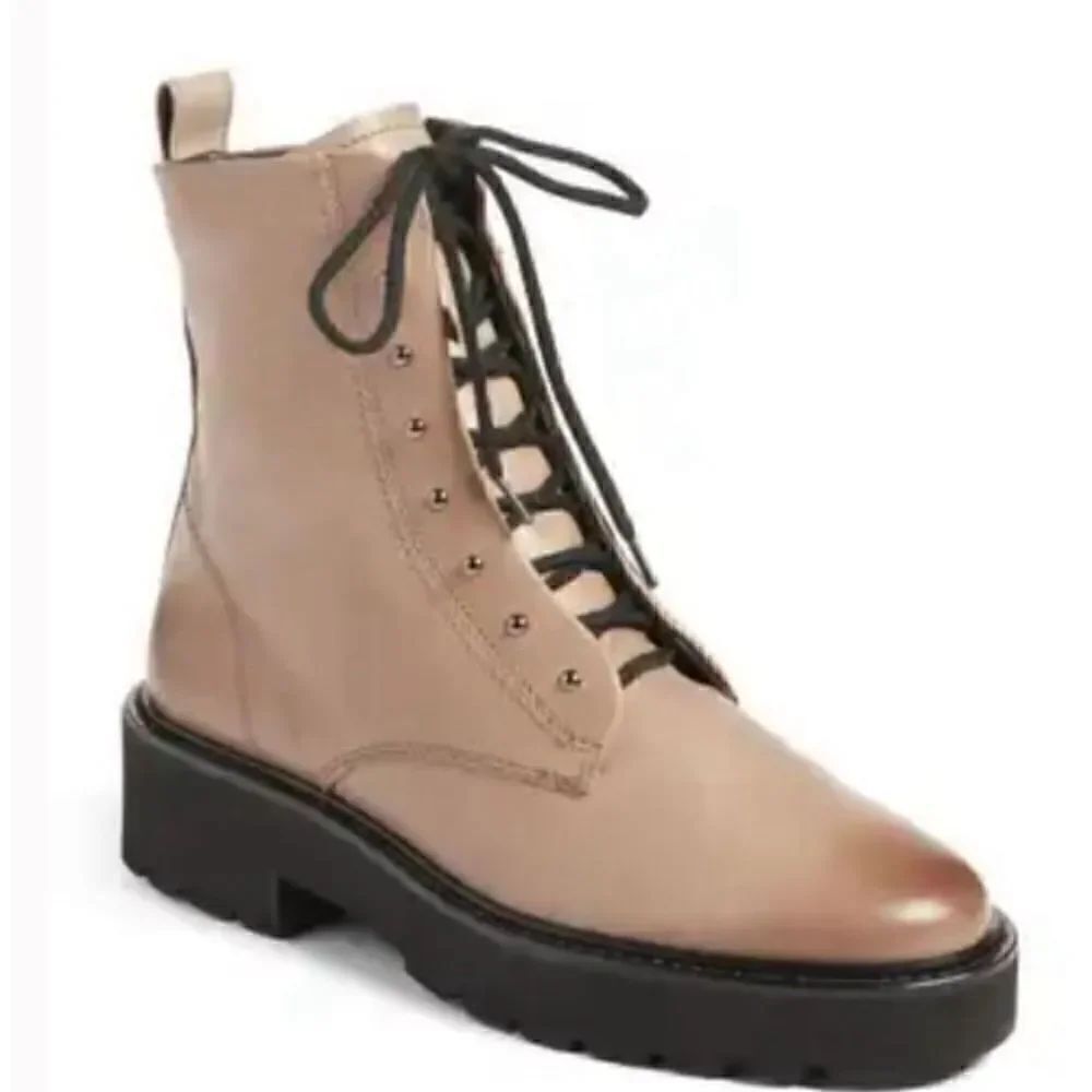 Paul Green Joan Taupe Lace Up Bootie NWOB Size 3 1/2 or US 6